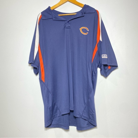 Chicago Bears Polo Shirt Mens 3XL Blue NFL Fanatics Short Sleeve Collar Logo - Picture 2 of 14